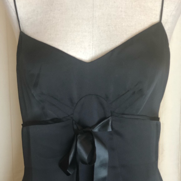 LOFT sheer black cocktail camisole. Size Large - Picture 3 of 8